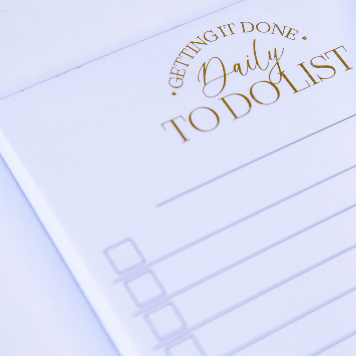 Getting It Done Daily To-Do List
