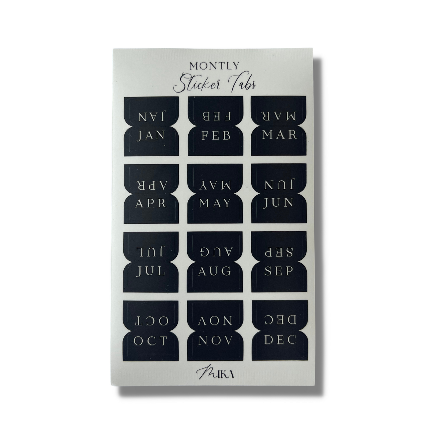 Monthly Tab Stickers