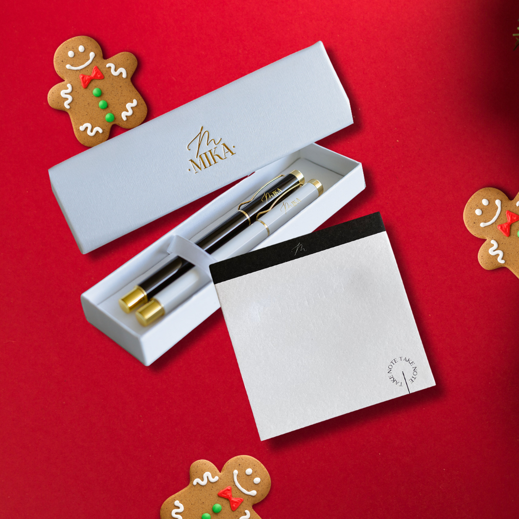 Stocking Filler Bundle - Sticky Notes and Luxe Pen Set