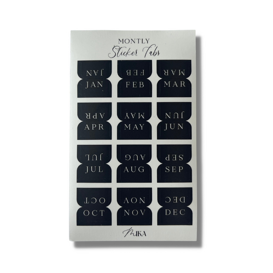 Monthly Tab Stickers
